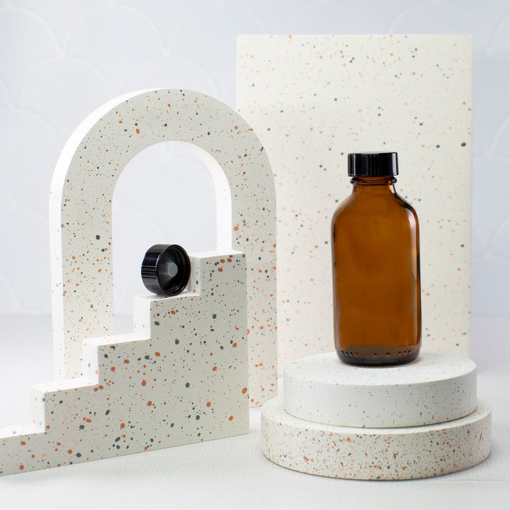 100 ml Amber Glass Bottle with 24-400 Neck