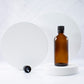 100 ml Amber Essential Oil Bottle with 18mm Black Dropper Cap