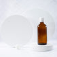 100 ml Amber Essential Oil Bottle with 18mm White Dropper Cap