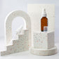 1 oz / 30 ml Amber Glass Bottle with 20-400 White Treatment Pump
