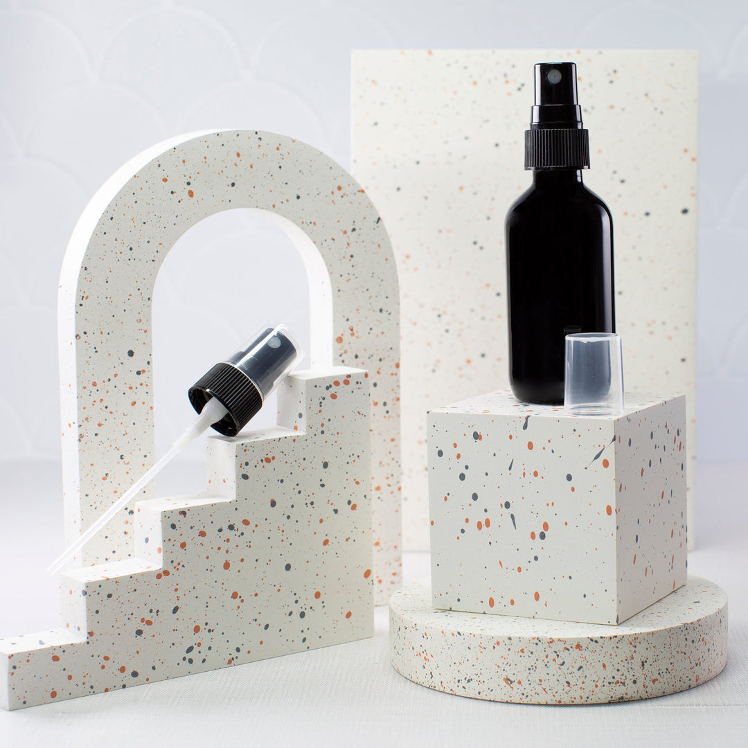 2 oz Black Glass Bottle with 20-400 Neck