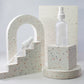 2 oz Frosted Glass Bottle with 20-400 White Fine Mist Sprayer