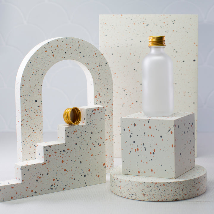 2 oz Frosted Glass Bottle with 20-400 Neck