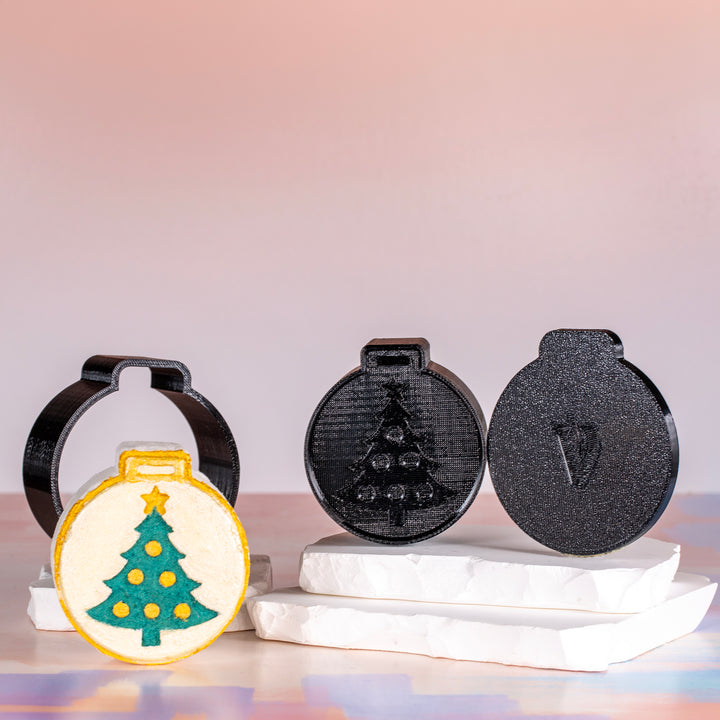 Ornament with Tree - 3D Printed Bath Bomb Mold