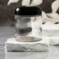 4 oz Clear Glass Jar with 58-400 Black Dome Cap