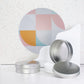 4 oz Silver Shallow Metal Tins with Slip Cover Lid