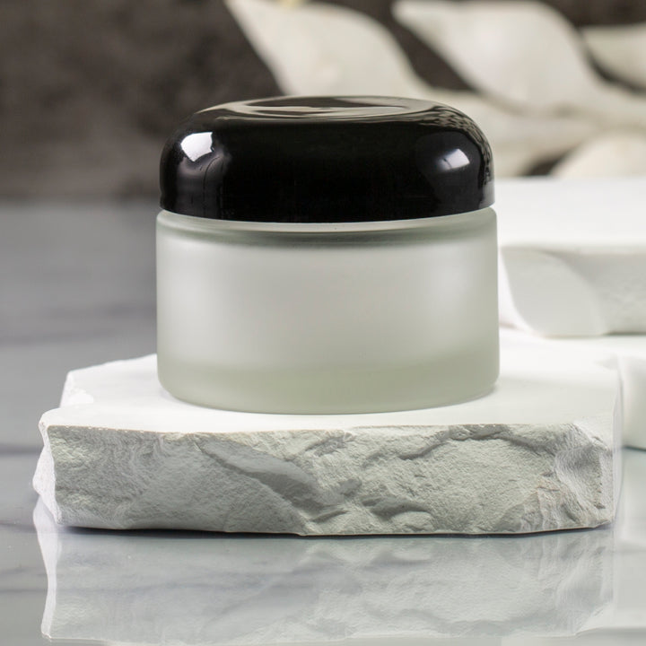 50 ml Frosted Glass Jar with 53-400 Neck