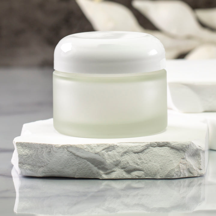 50 ml Frosted Glass Jar with 53-400 Neck