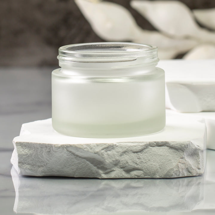 50 ml Frosted Glass Jar with 53-400 Neck