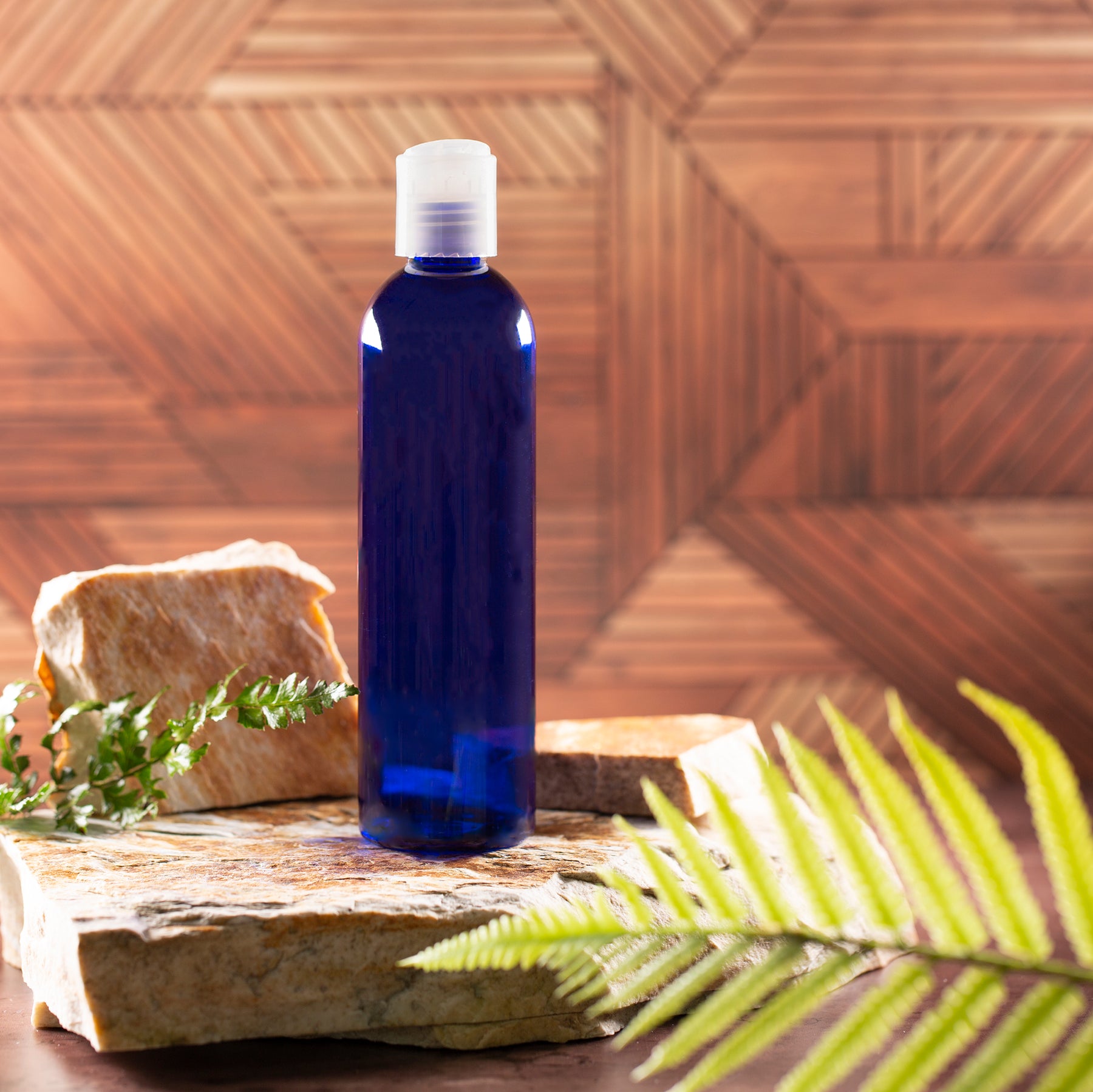 8 oz Blue PET Bullet Bottle with 24-410 Neck – Voyageur Soap & Candle