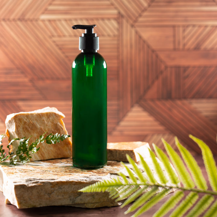 8 oz Green PET Bullet Bottle with 24-410 Neck