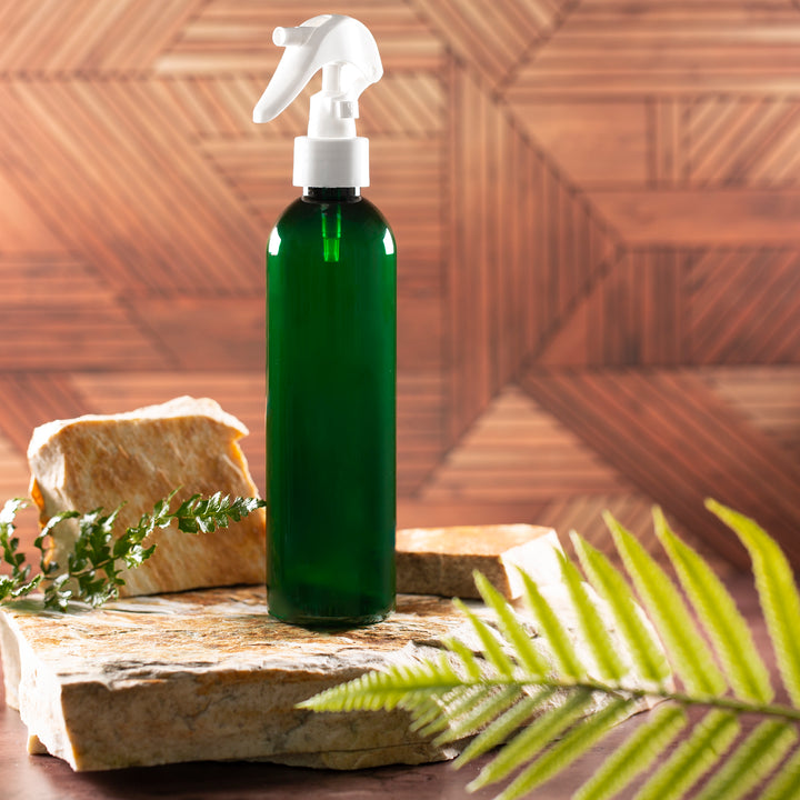 8 oz Green PET Bullet Bottle with 24-410 Neck