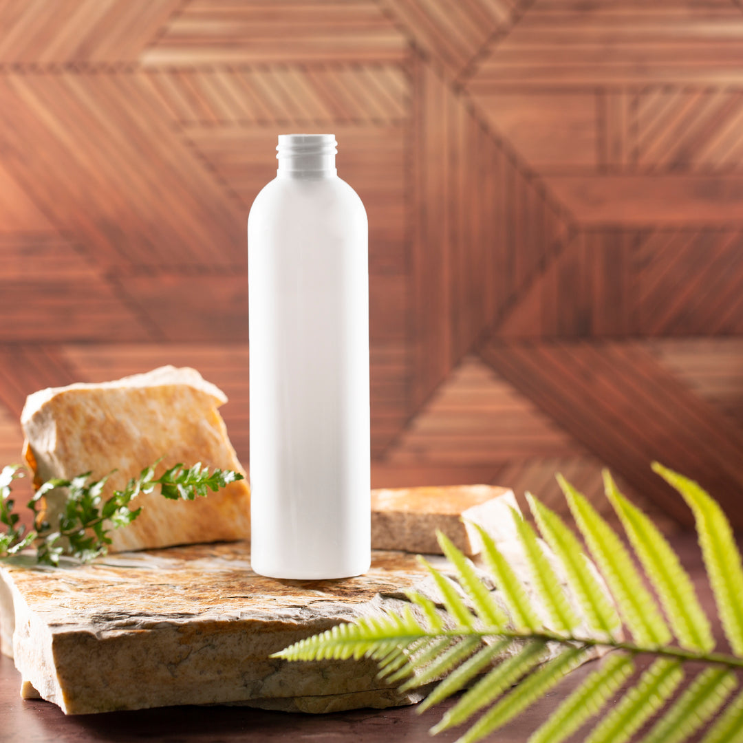 8 oz White Bullet Bottle with No Closure