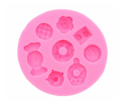 Candies Mini Embed Silicone Mold - 8 Cavity