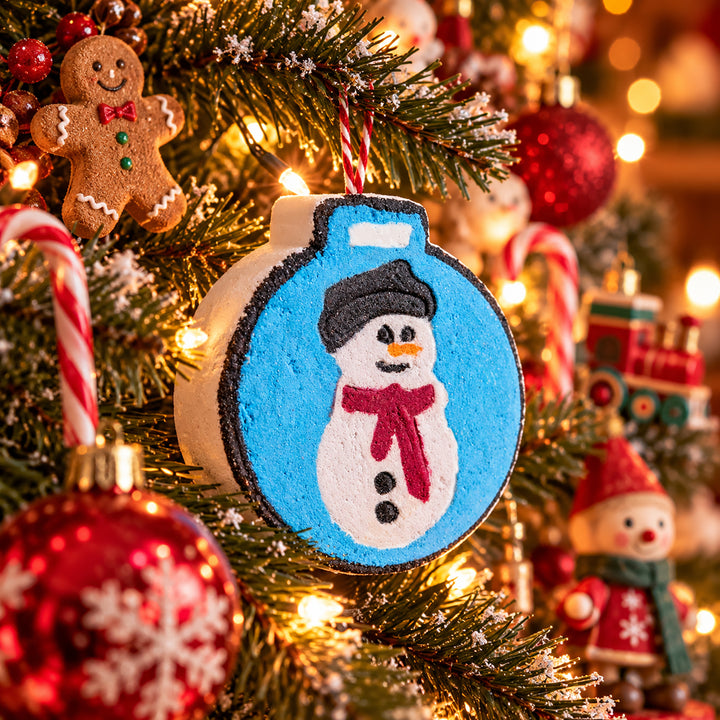 Ornament with Snowman - 3D Printed Bath Bomb Mold