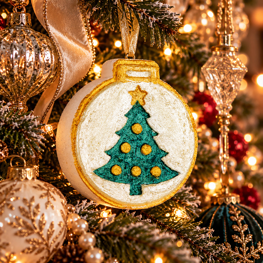 Ornament with Tree - 3D Printed Bath Bomb Mold