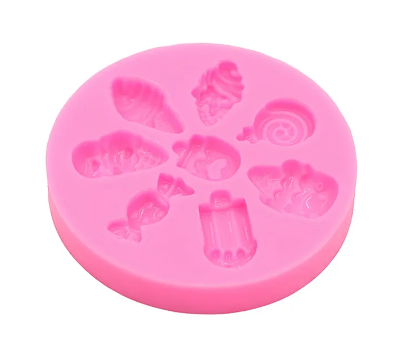 Ice Cream Mini Embed Silicone Mold - 8 Cavity