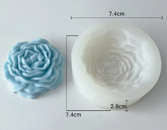 Large Peony Flower 3D Silicone Mold
