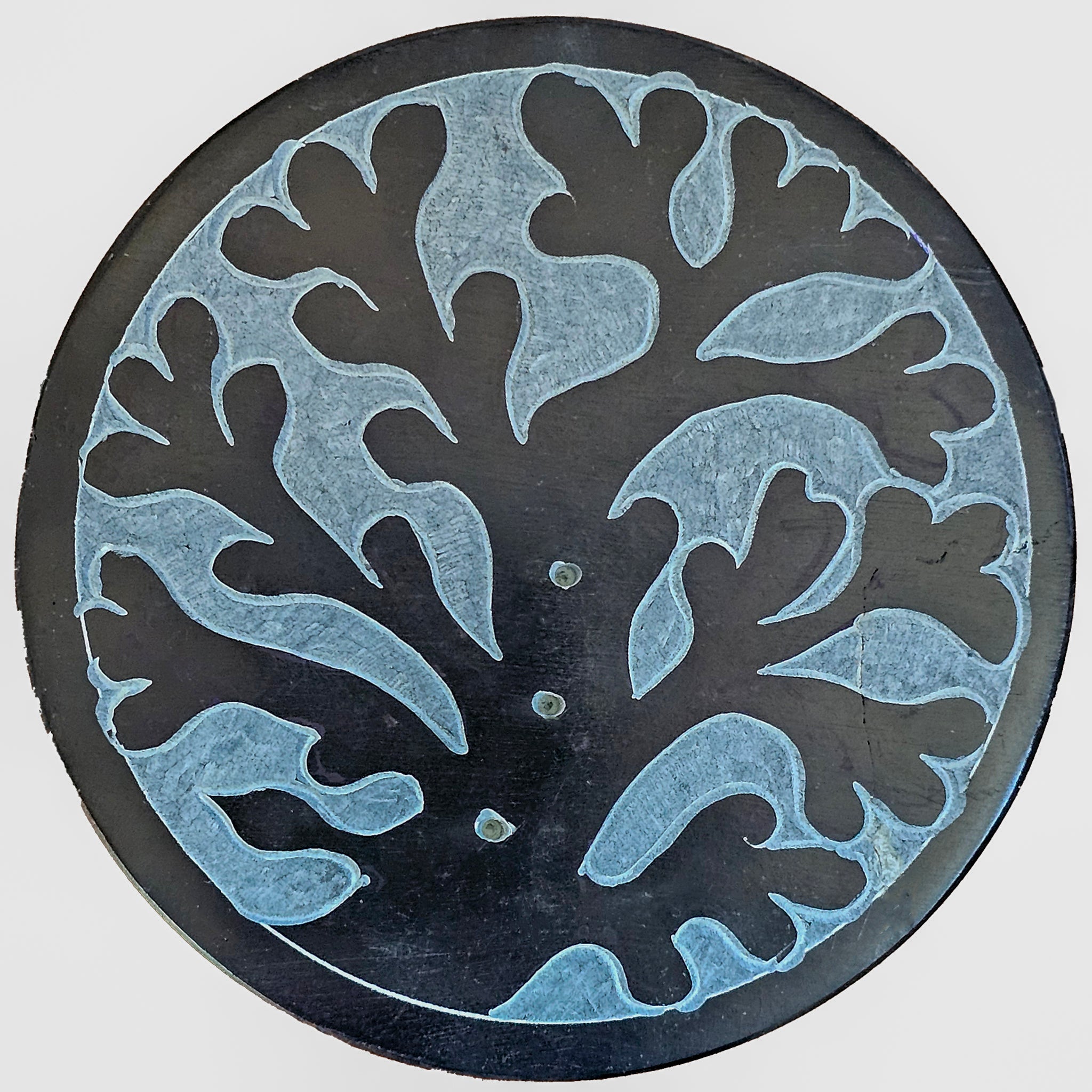 Soapstone Round Incense Holder - Tree of Life