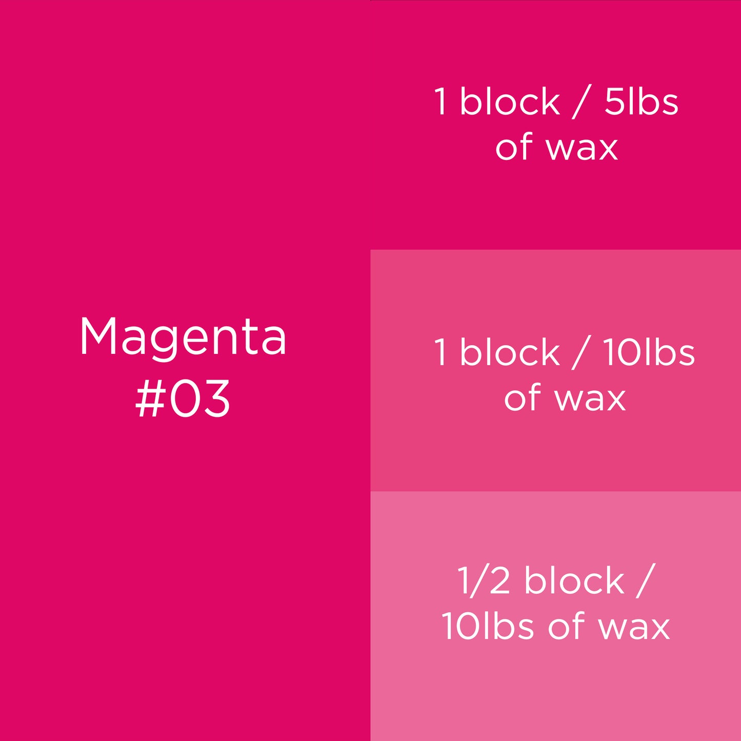 #03 Magenta Candle Dye Block