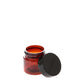 0.5 oz Straight Sided Amber Jar with Black Flat Gloss Smooth Cap