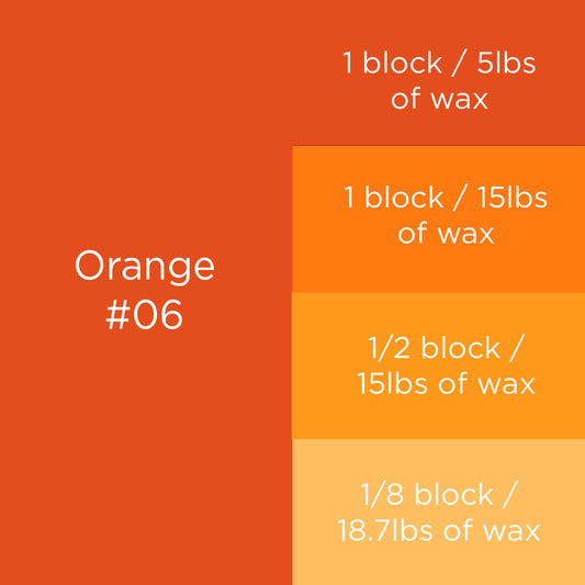 #06 Orange Candle Dye Block