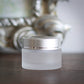 30 ml Frosted Glass Jar with Brushed Silver Cap