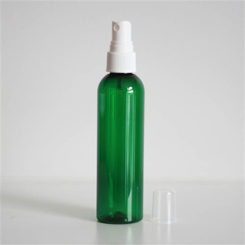 4 oz Green PET Bullet with Mister - White