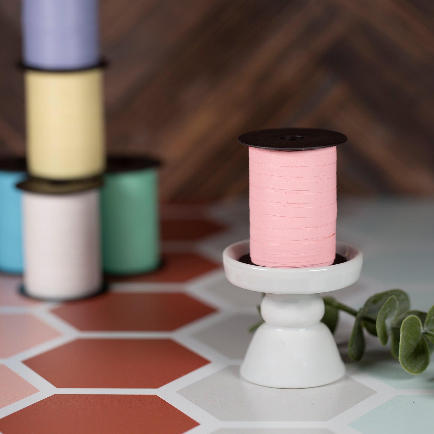 10 Meter Matte Pastel Curling Ribbon - Pink
