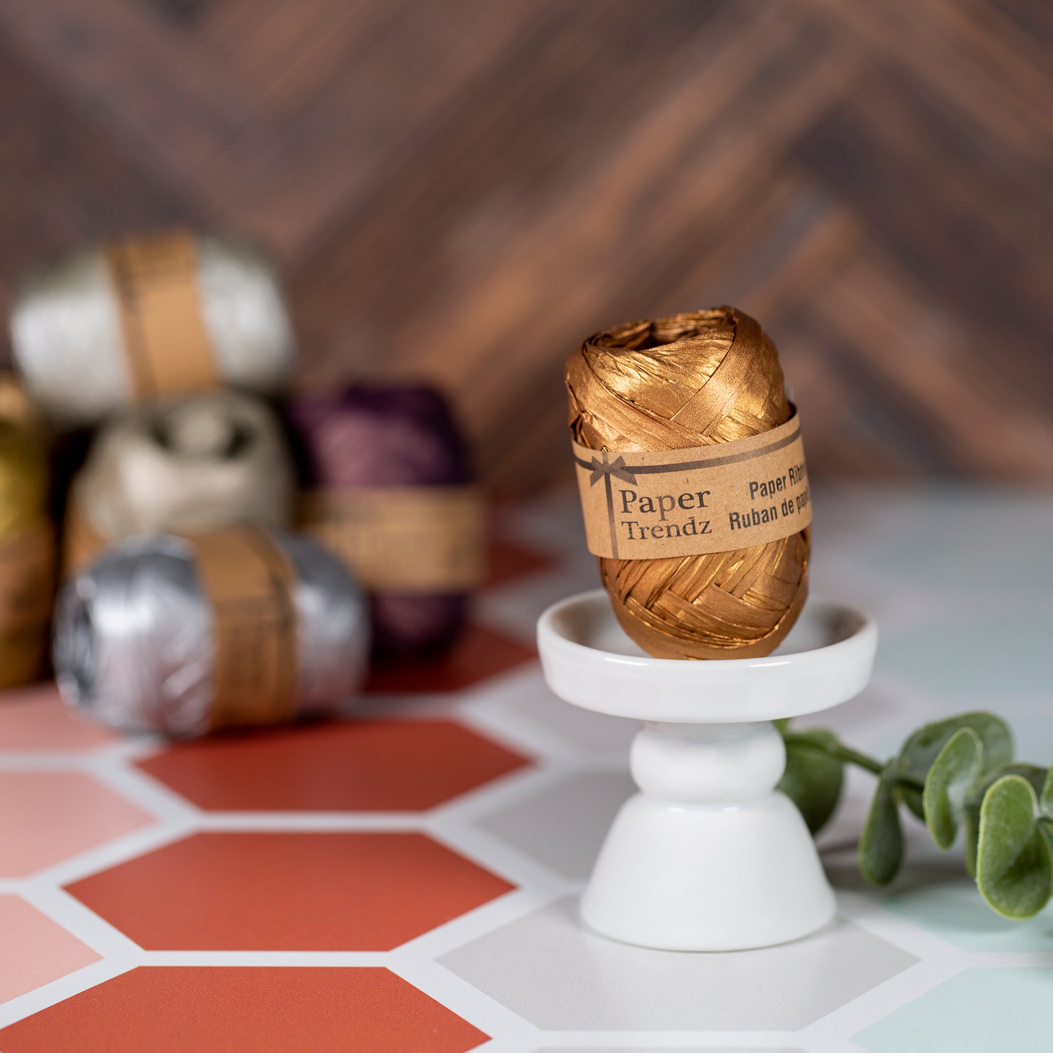 10 Meter Metallic Paper Raffia Ribbon - Copper – Voyageur Soap & Candle