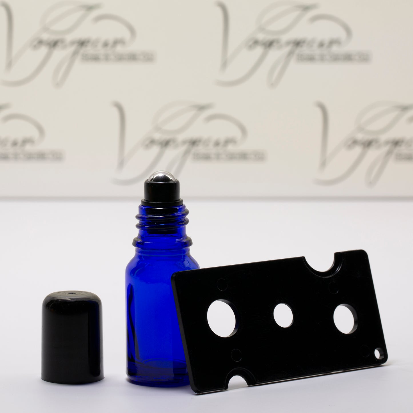 10 ml Blue Glass Essential Oil Bottle with 18mm Roll On Insert
