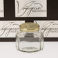 Oval Hexagon Glass Jar with Gold Lid 110 ml