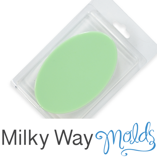 Milky Way Plain Oval Clamshell with Hinged Lid