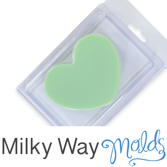Milky Way Plain Heart Clamshell with Hinged Lid