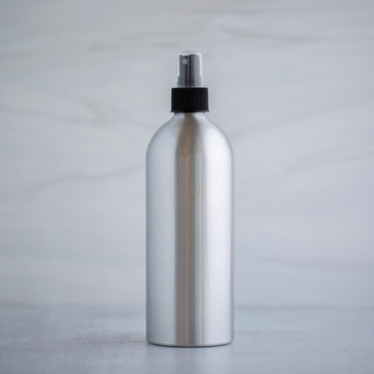 480 ml / 16 oz Aluminum Bottle with 24-410 Black Mister