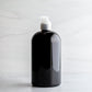 16oz Black Boston Round Bottle with Natural Pump