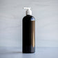 16 oz Black Bullet Bottle with White Pump