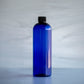 16 oz Blue Bullet Bottle with Black Screw Cap