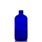 16oz Blue Glass Boston Round Bottle