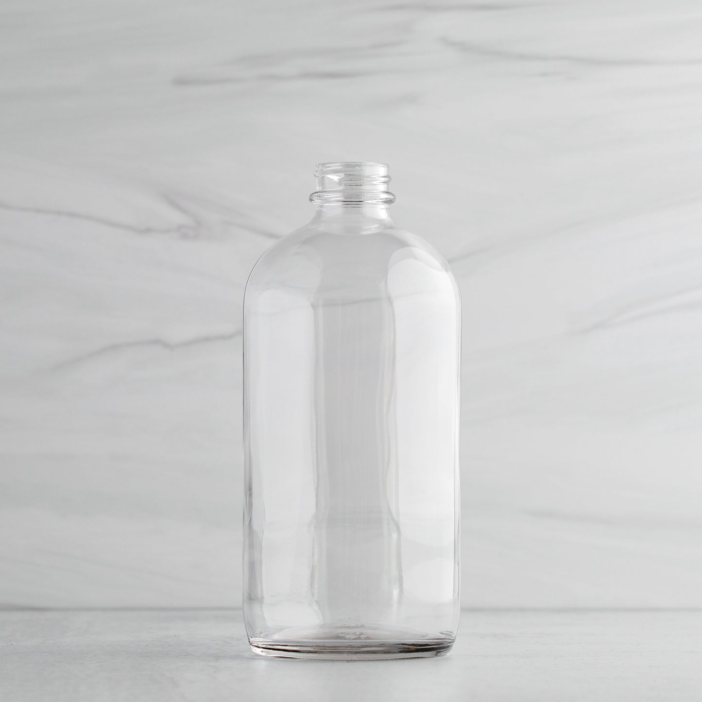 16 oz Clear Glass Bottle with 28-400 Neck