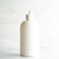 16 oz White PET Boston Round Bottle with 24-410 White Turret Cap