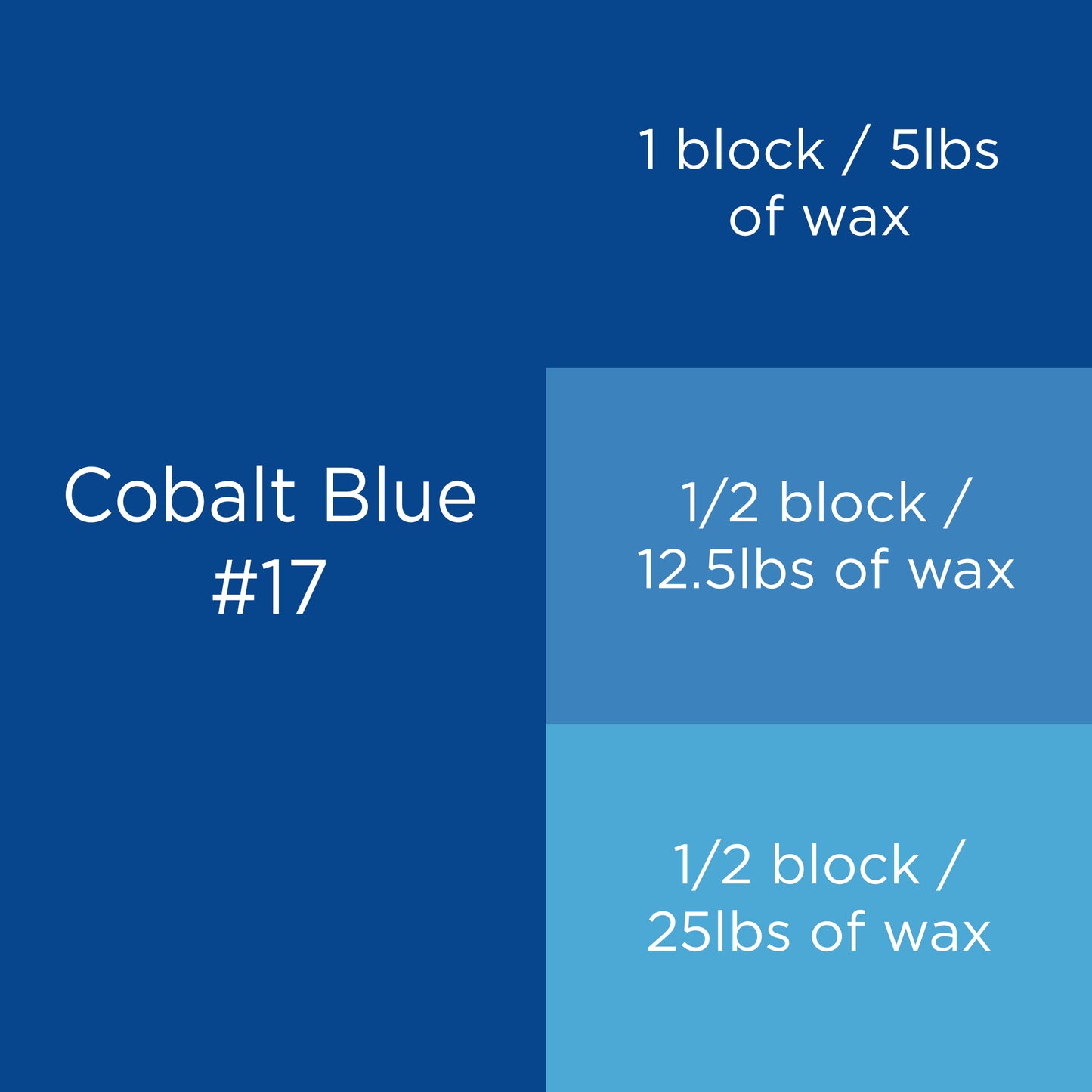 #17 Cobalt Blue Candle Dye Block