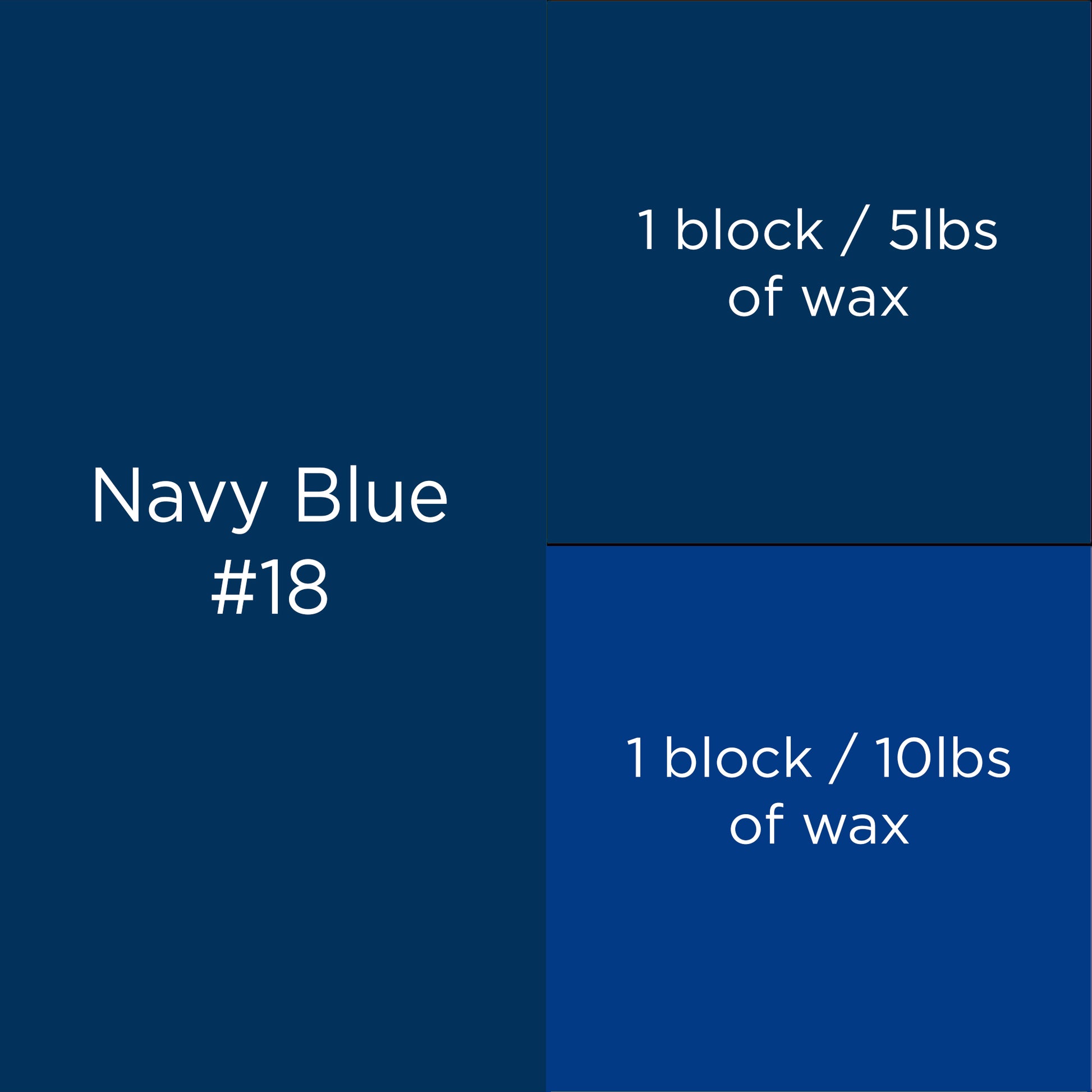 #18 Navy Blue Candle Dye Block
