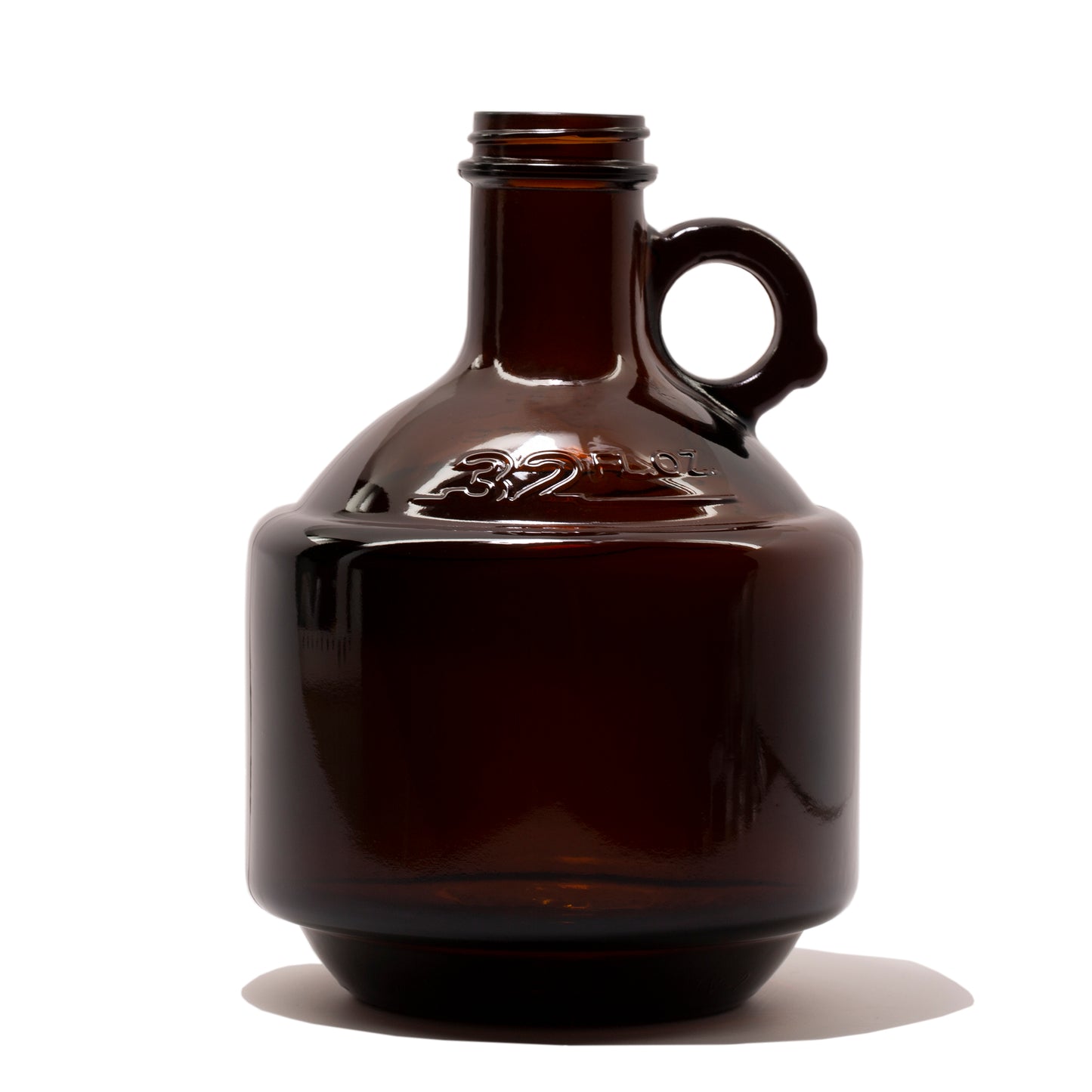 1 Litre / 32 fl. oz. Amber Glass Growler Bottle 38-400 Neck