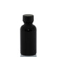 1 oz Black Glass Bottle with 20-400 Black Phenolic Cap