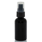 1 oz Black Glass Bottle with 20-400 Black Treatment Pump