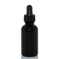 1 oz Black Glass Bottle with 30 ml Glass Tube Dropper