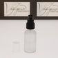 1 oz Frosted Glass Bottle with 20-400 Black Treatment Pump