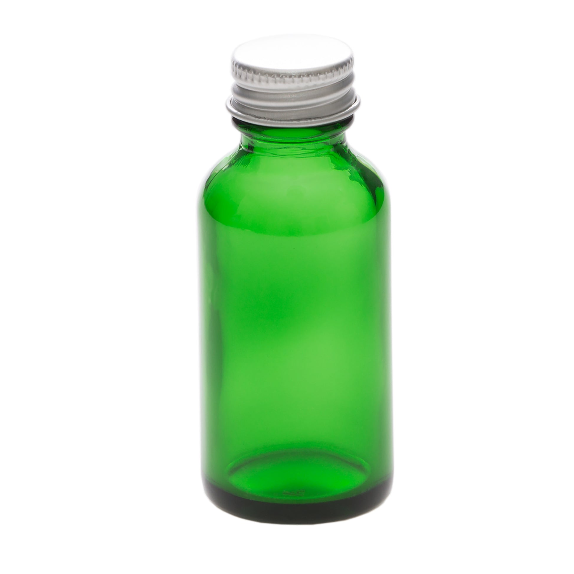 1 oz Green Glass Bottle with 20-400 Aluminum Cap