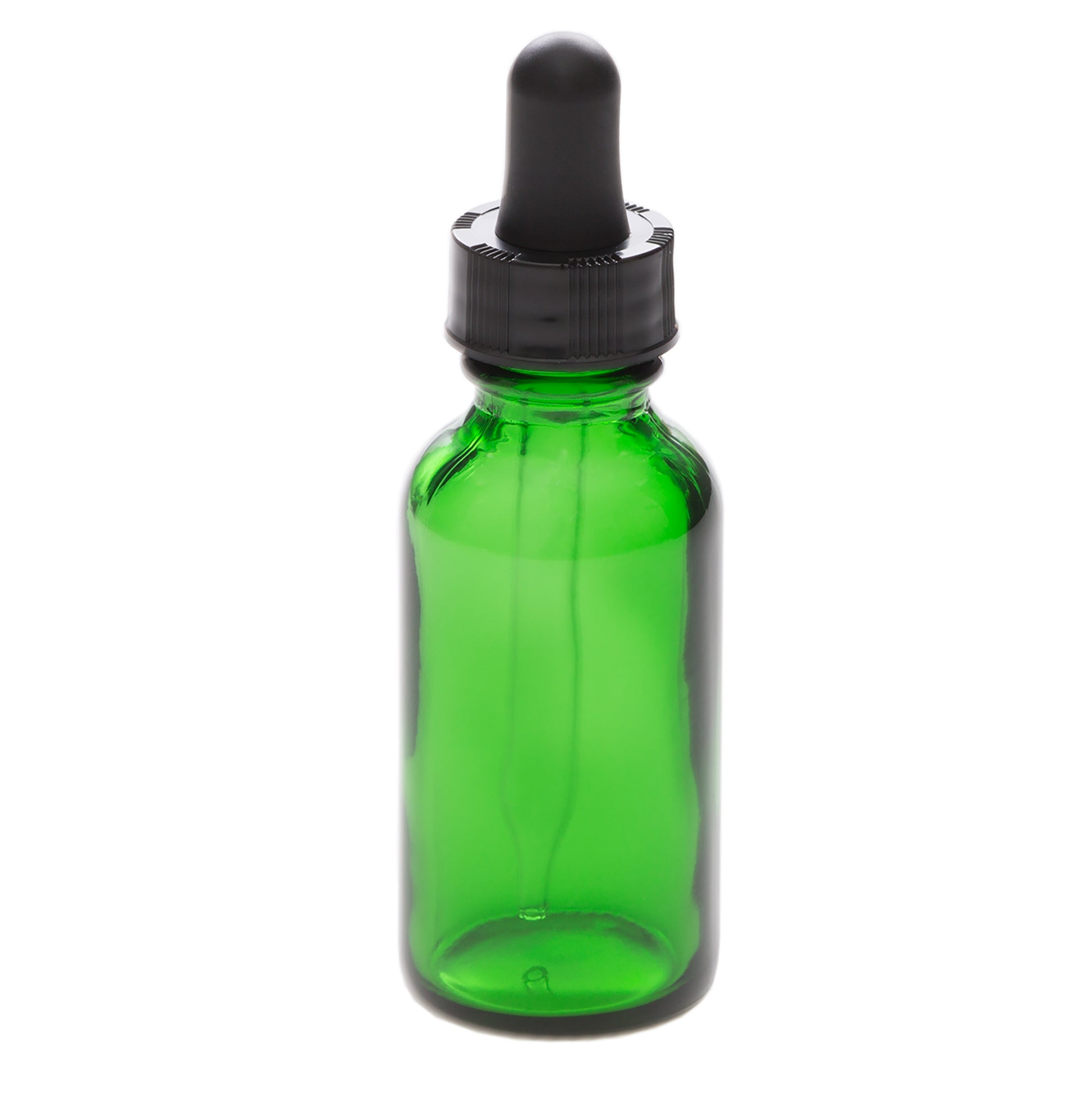 1 oz Green Glass Bottle with 30 ml Glass Tube Dropper
